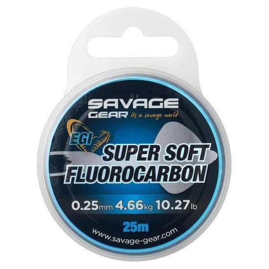 Savage Gear Super Soft Fluorocarbono Egi 25m 0.29mm Rosa 1 Savage Gear Super Soft Fluorocarbono Egi 25m 0.29mm Rosa