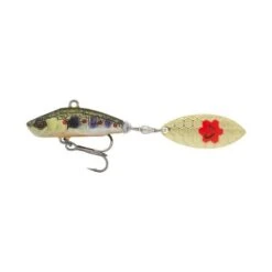 Savage Gear 3D Sticklebait Tailspin 6.5cm 9g Hundimiento Negro Plata