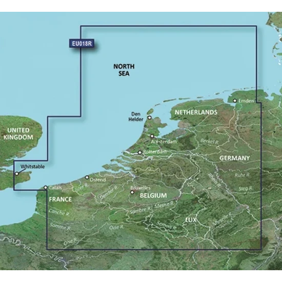 Garmin Bluechart G3 MicroSD/SD - Benelux Offshore & Inland 1 Garmin Bluechart G3 MicroSD/SD - Benelux Offshore & Inland