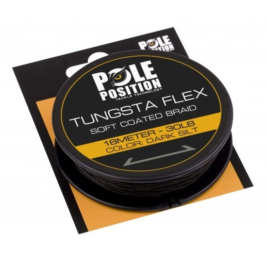 Pole Position Tungsta Flex Dark Silt 30lb 18m 1 Pole Position Tungsta Flex Dark Silt 30lb 18m