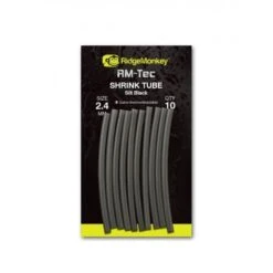 Tubo Termorretráctil RidgeMonkey RM TEC, Negro Seda, 2,4 Mm